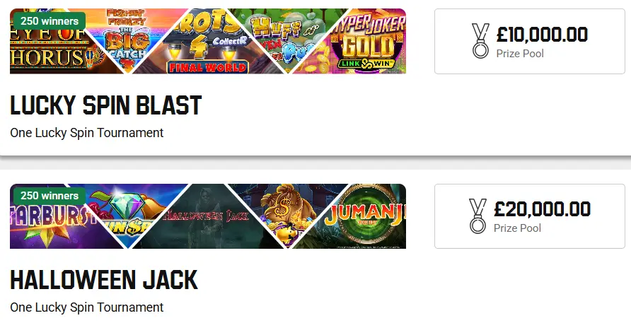 Unibet Online Tournaments